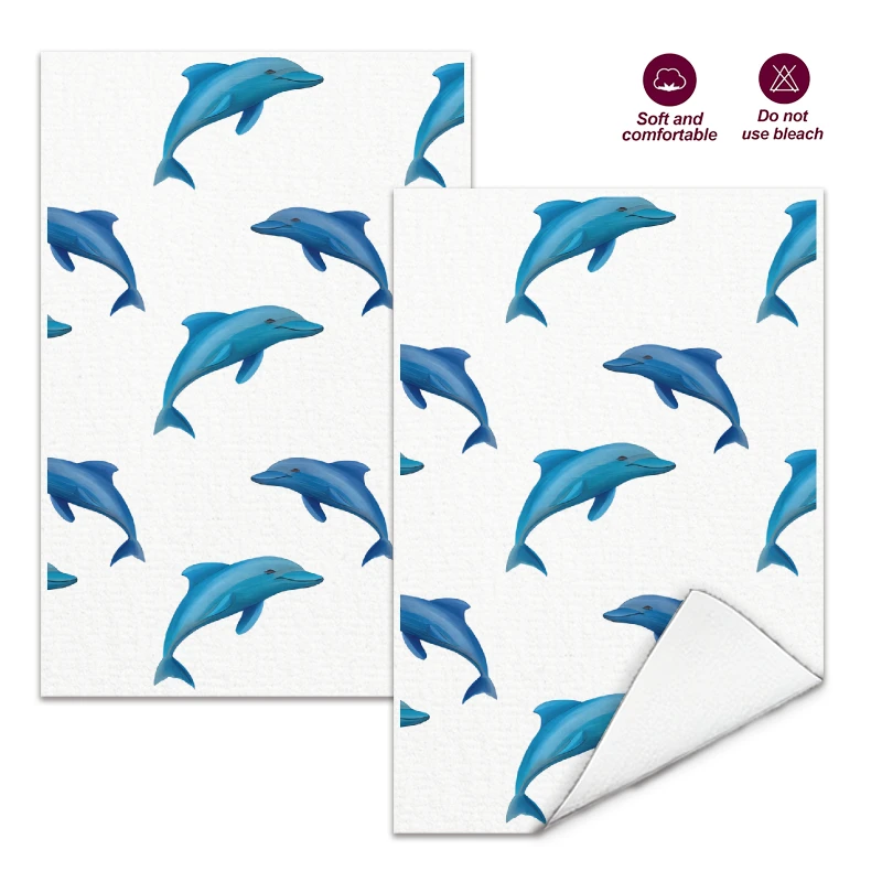 2Pcs, Blue Dolphin Kitchen Towels, 40Cm*60Cm Towel Set, Best Kitchen Towels, Super Absorbent Soft Cleaning Cloth, Cooking and Baking Tea Towels, Hand Towels, Cleaning Cloths, Dishcloths, Kitchen Decor, Living Room Decorations, Kitchen Essentials, Home Ess
2Pcs, Blue Dolphin Kitchen Towels, 40Cm*60Cm Towel Set, Best Kitchen Towels, Super Absorbent Soft Cleaning Cloth, Cooking and Baking Tea Towels, Hand Towels, Cleaning Cloths, Dishcloths, Kitchen Decor, Living Room Decorations, Kitchen Essentials, Home Ess