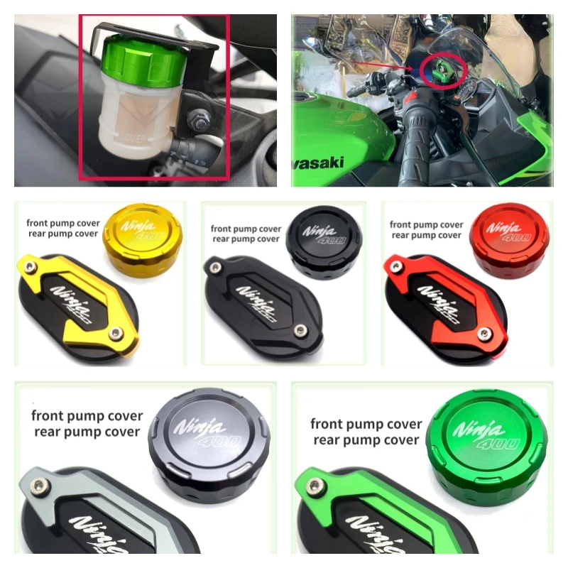 Motorcycle Front Rear brake Fluid Cylinder Master Reservoir Cover Cap Guard For KAWASAKI NINJA400 2018 2019-2023 Oil Cup Cover
Motorcycle Front Rear brake Fluid Cylinder Master Reservoir Cover Cap Guard For KAWASAKI NINJA400 2018 2019-2023 Oil Cup Cover