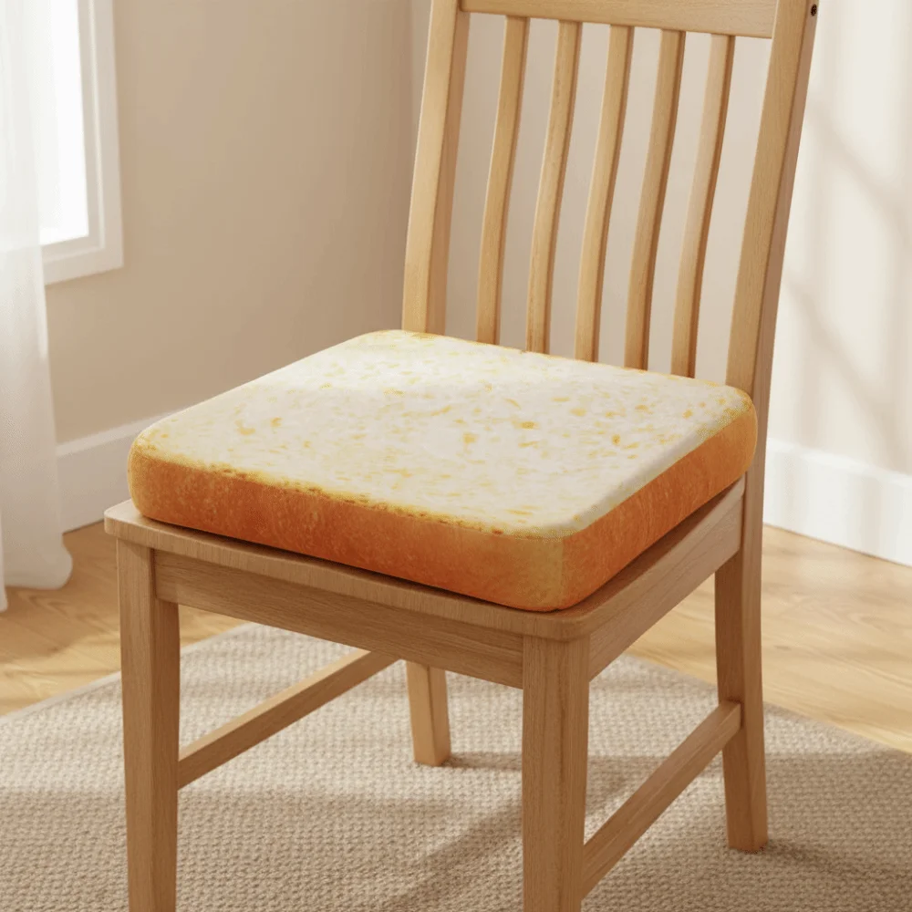 Practical Simulated Toast Seat Cushion Thickened Sponge Soft Bread Slicing Cushion Washable Detachable Chair Mat Living Room
Practical Simulated Toast Seat Cushion Thickened Sponge Soft Bread Slicing Cushion Washable Detachable Chair Mat Living Room