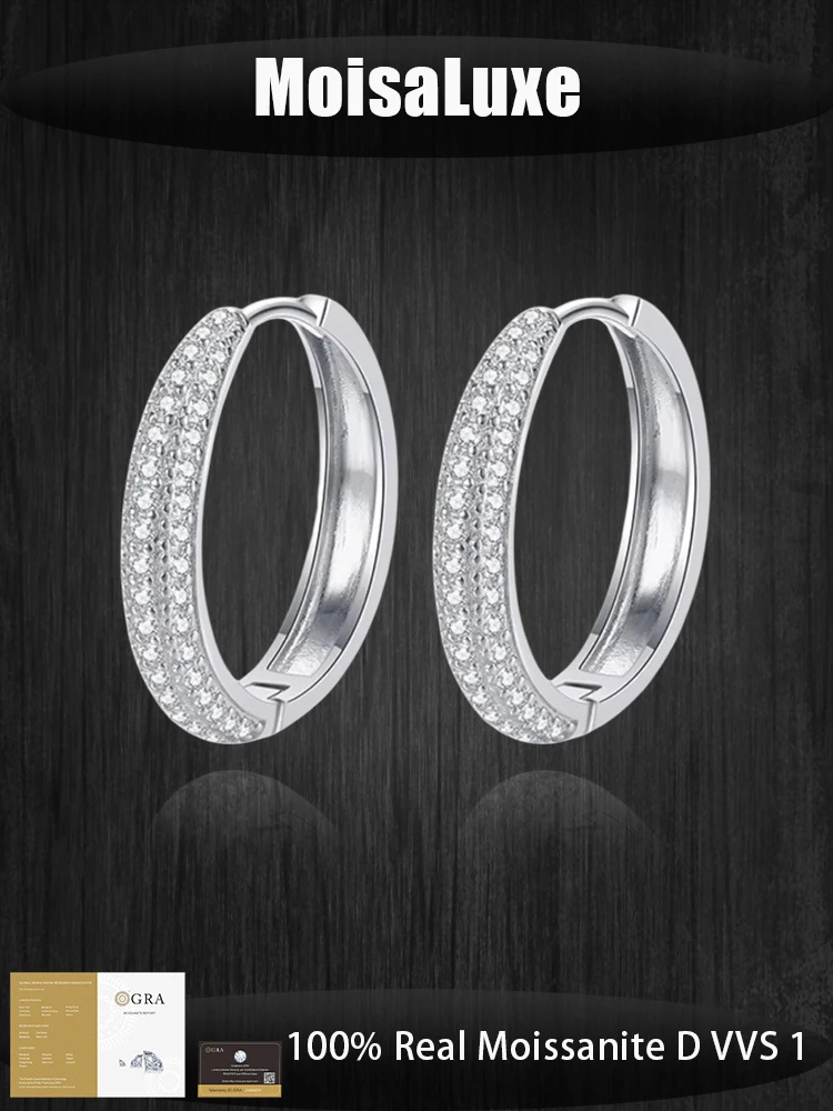 MoisaLuxe Official Store 925 sterling silver earrings Buckles Micro-inlaid Moissanite romantic is suitable for daily wear
MoisaLuxe Official Store 925 sterling silver earrings Buckles Micro-inlaid Moissanite romantic is suitable for daily wear