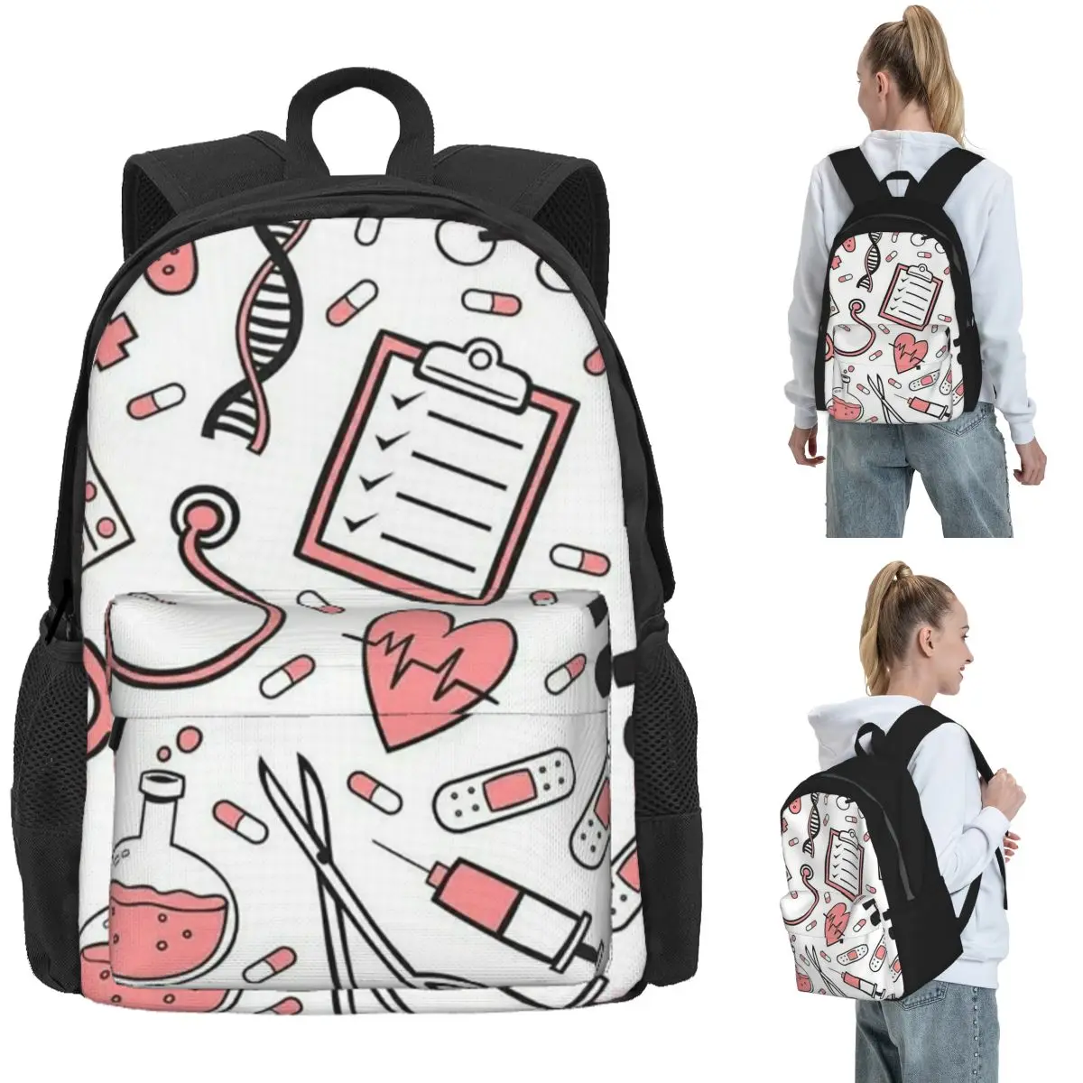 Enfermera En Apuros Doctor Nurse Medical Backpack Daypack Large Capacity Kids BookBag School Bag Shoulder Bags for Men Women
Enfermera En Apuros Doctor Nurse Medical Backpack Daypack Large Capacity Kids BookBag School Bag Shoulder Bags for Men Women