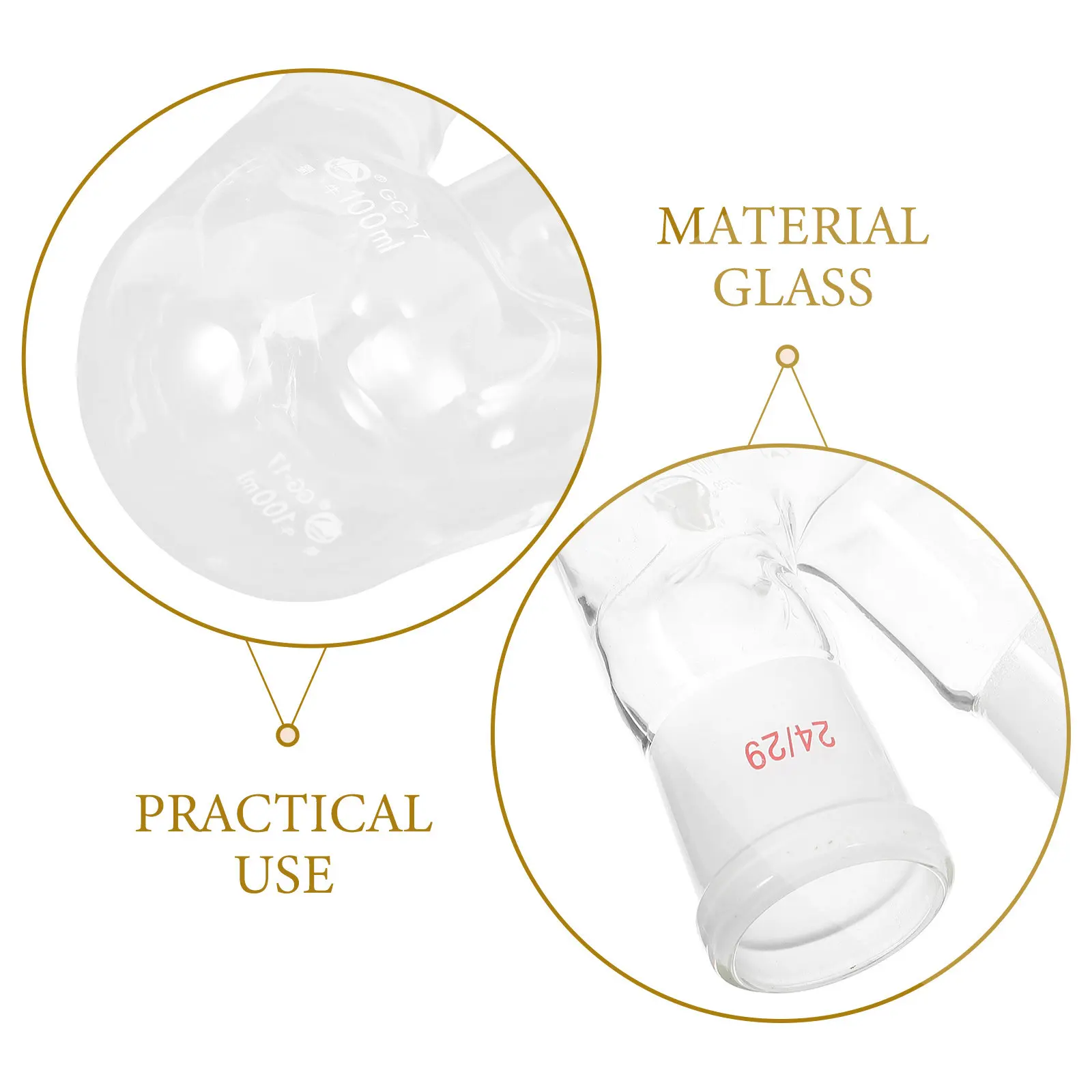 1Pcs Three-Necked Boiling Flask High Borosilicate Glass Laboratory Distillation Flask for Chemistry Research Education Steam
1Pcs Three-Necked Boiling Flask High Borosilicate Glass Laboratory Distillation Flask for Chemistry Research Education Steam