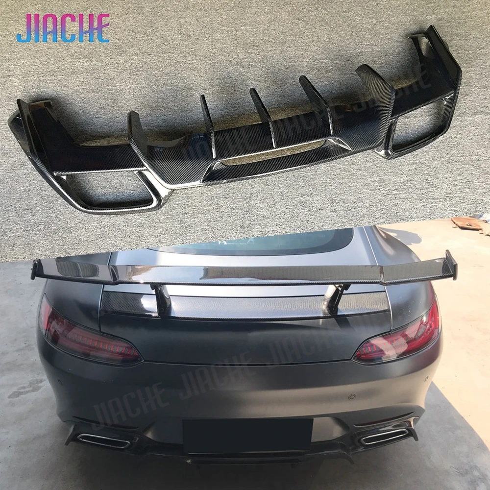 JIACHE Carbon Fiber Rear Lip Diffuser Spoiler For Mercedes Benz AMG GT GTS GTR Coupe 2 Door Car Styling FRP Rear Bumper Guard
JIACHE Carbon Fiber Rear Lip Diffuser Spoiler For Mercedes Benz AMG GT GTS GTR Coupe 2 Door Car Styling FRP Rear Bumper Guard