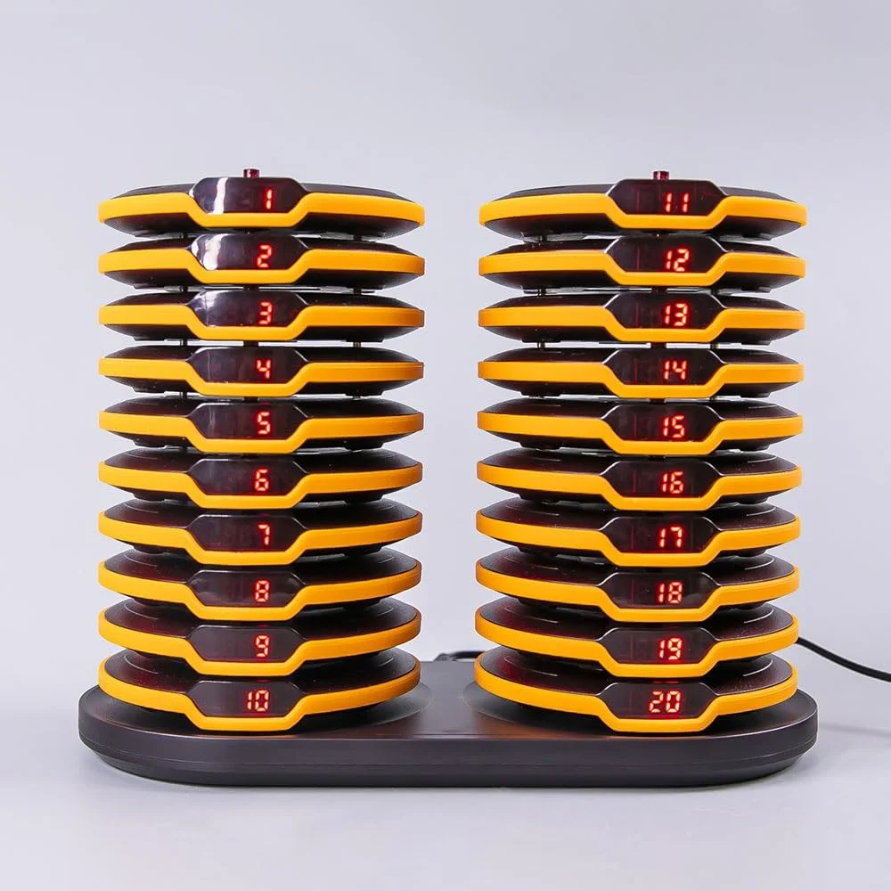 High Quality Waterproof Wireless Pager System For Restaurants 20 Coasters Beepers Buzzer For Cafe Dessert Food Shop Clinic
High Quality Waterproof Wireless Pager System For Restaurants 20 Coasters Beepers Buzzer For Cafe Dessert Food Shop Clinic