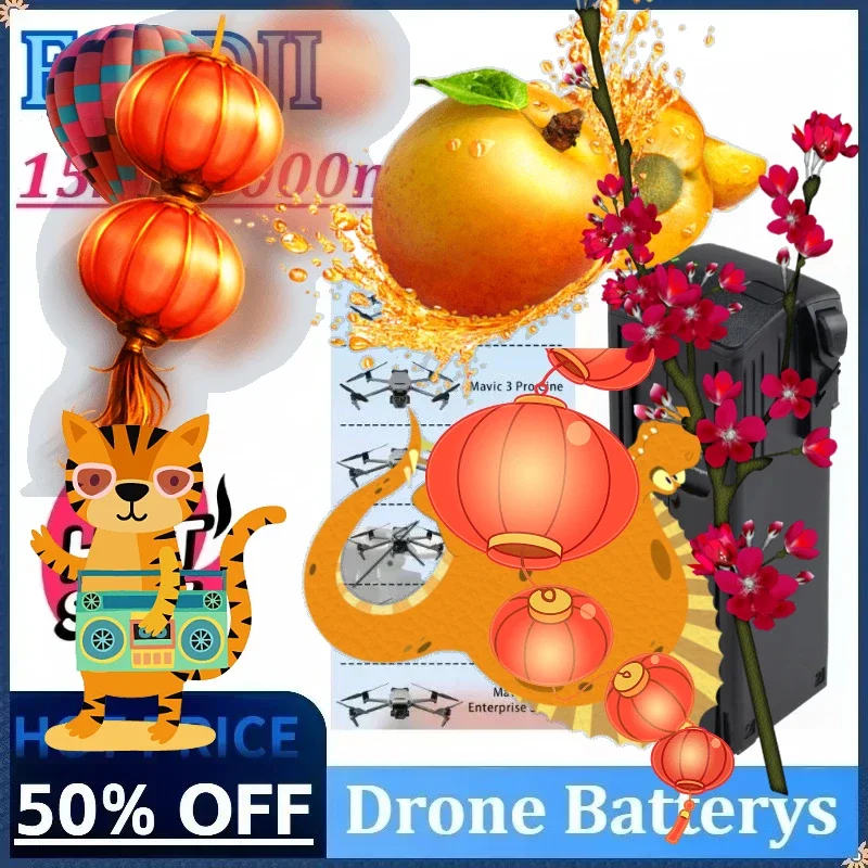 15.4V 5000mAh Drone Batterys for DJI Mavic 3/Pro/Classic/Cine Drone UAV Accessories Flight Time 46 Minutes Intelligent Battery
15.4V 5000mAh Drone Batterys for DJI Mavic 3/Pro/Classic/Cine Drone UAV Accessories Flight Time 46 Minutes Intelligent Battery