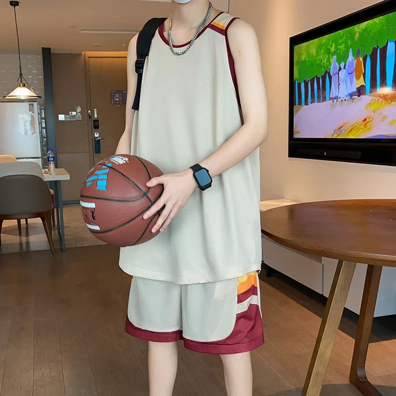 Men Color Block Mesh Quick Dry Sleeveless Vest Shorts Set Basketball Running Sports Casual Wear
Men Color Block Mesh Quick Dry Sleeveless Vest Shorts Set Basketball Running Sports Casual Wear