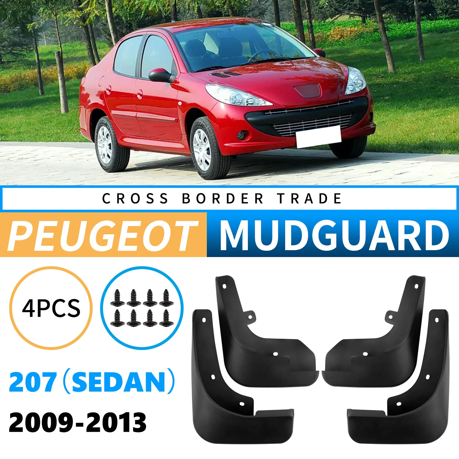 Автомобильные брызговики для Peugeot 207 Sedan 2009-2013: Прочные защитные накладки на колеса для усиленной защиты от грязи
Автомобильные брызговики для Peugeot 207 Sedan 2009-2013: Прочные защитные накладки на колеса для усиленной защиты от грязи