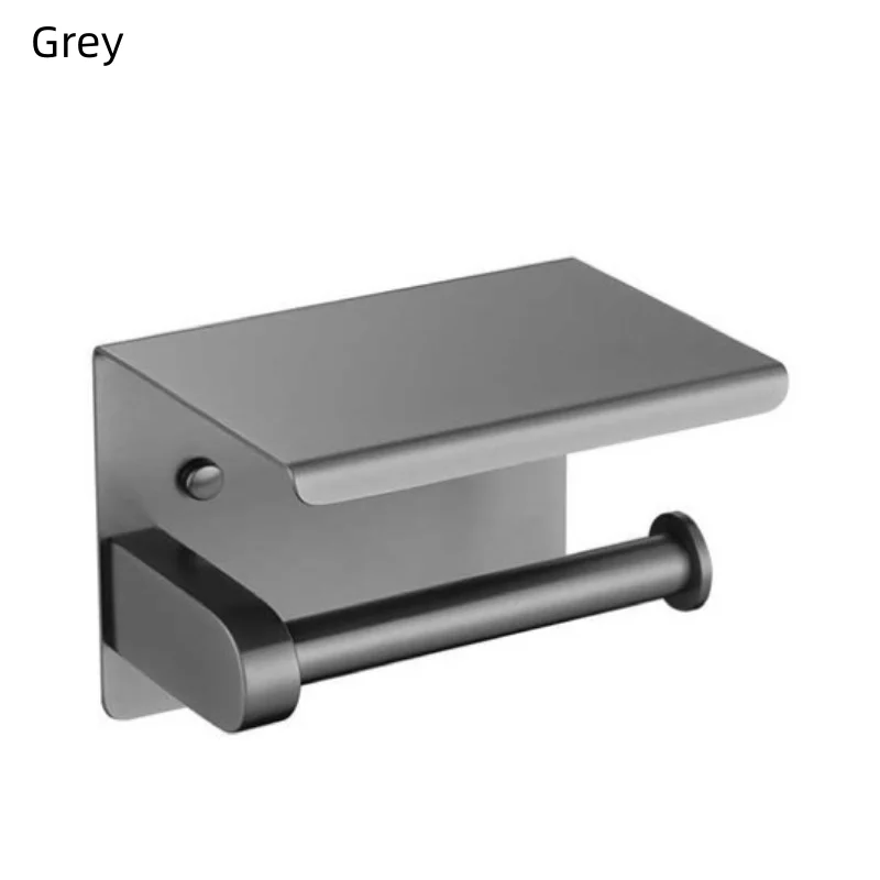Stainless Steel Toilet Paper Holder Wall Mount with Shelf Tissue Paper Roll Holder Drilling Design Bathroom Storage Organizer
Stainless Steel Toilet Paper Holder Wall Mount with Shelf Tissue Paper Roll Holder Drilling Design Bathroom Storage Organizer