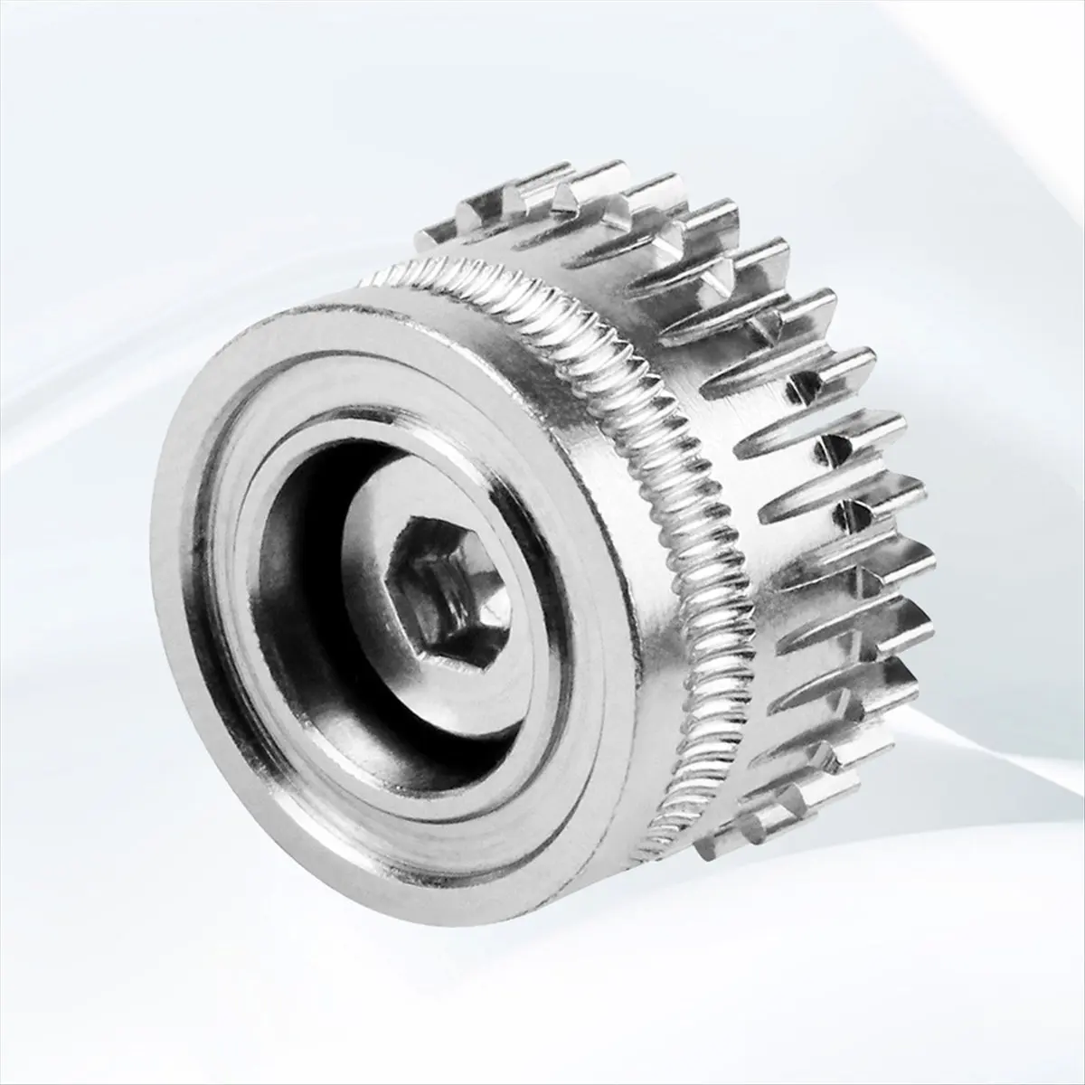 T69C! 2Pcs for K1 K1C K1 Max Extruder Accessories All Metal Filament Gear 3D Printer Accessories Two Gear Extrusion Kit