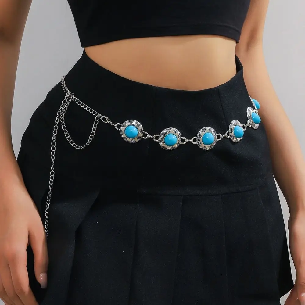 Retro Vintage Turquoise Waist Chain Ethnic Style Minority Design Bohemian Waist Belt Butterfly Metal Beach Body Chain Girls
Retro Vintage Turquoise Waist Chain Ethnic Style Minority Design Bohemian Waist Belt Butterfly Metal Beach Body Chain Girls