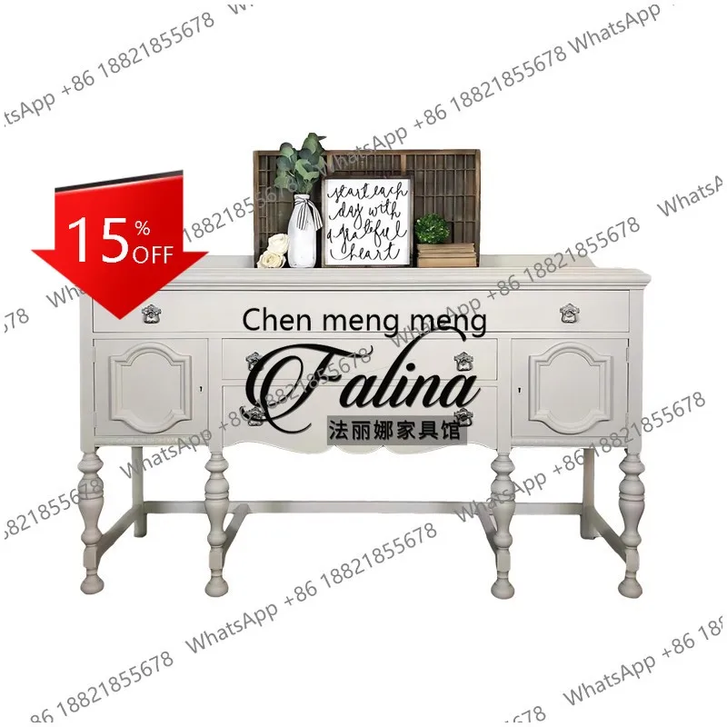 M85 French retro porch cabinet European carved locker light luxury decorative cabinet against the wall
M85 French retro porch cabinet European carved locker light luxury decorative cabinet against the wall