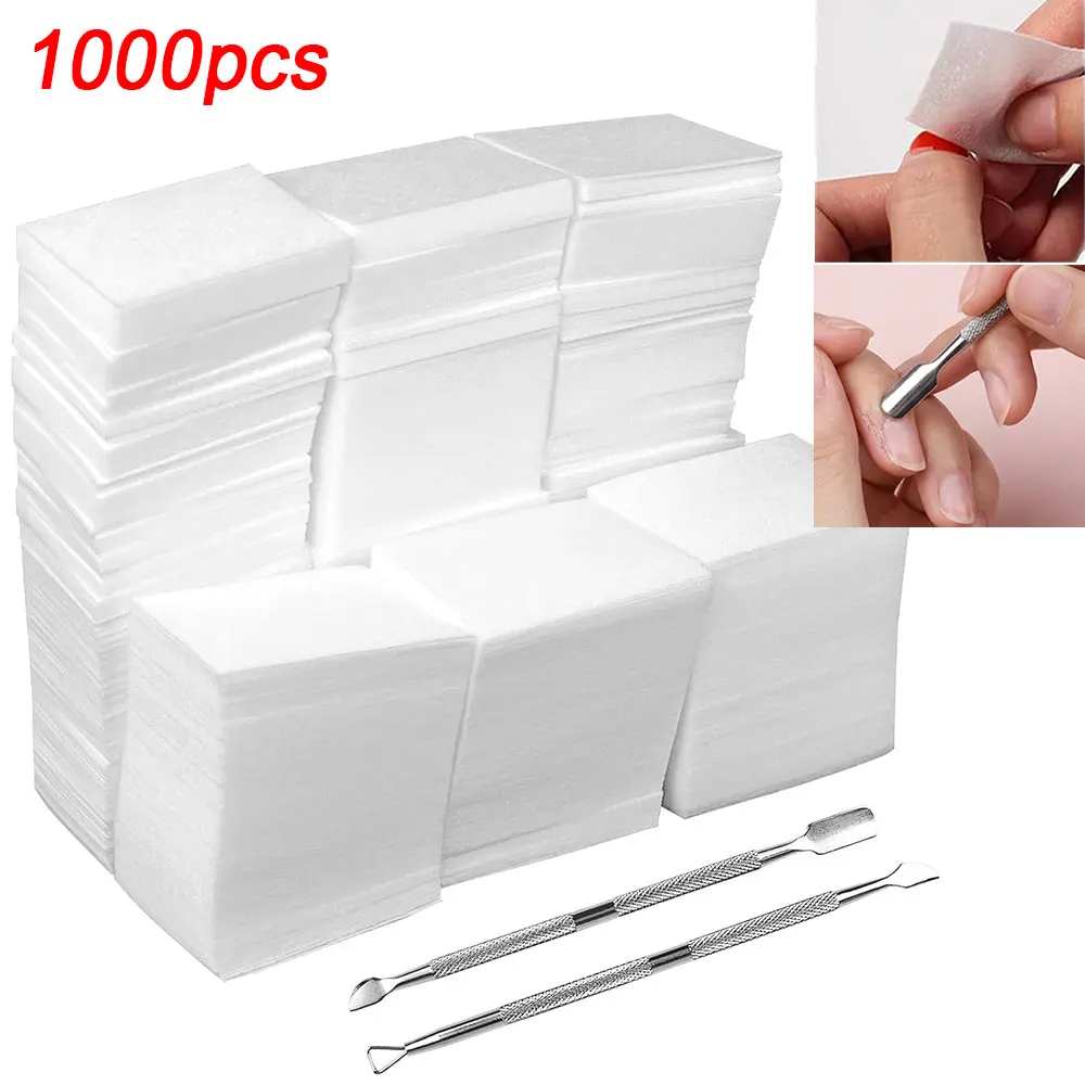 1000Pcs Lint Free Nail Wipes Gel Polish Remover Pads +2 Cuticle Pushers 100% Lint Free Nail Wipes Manicure Nail Art Supplies $1T
1000Pcs Lint Free Nail Wipes Gel Polish Remover Pads +2 Cuticle Pushers 100% Lint Free Nail Wipes Manicure Nail Art Supplies $1T