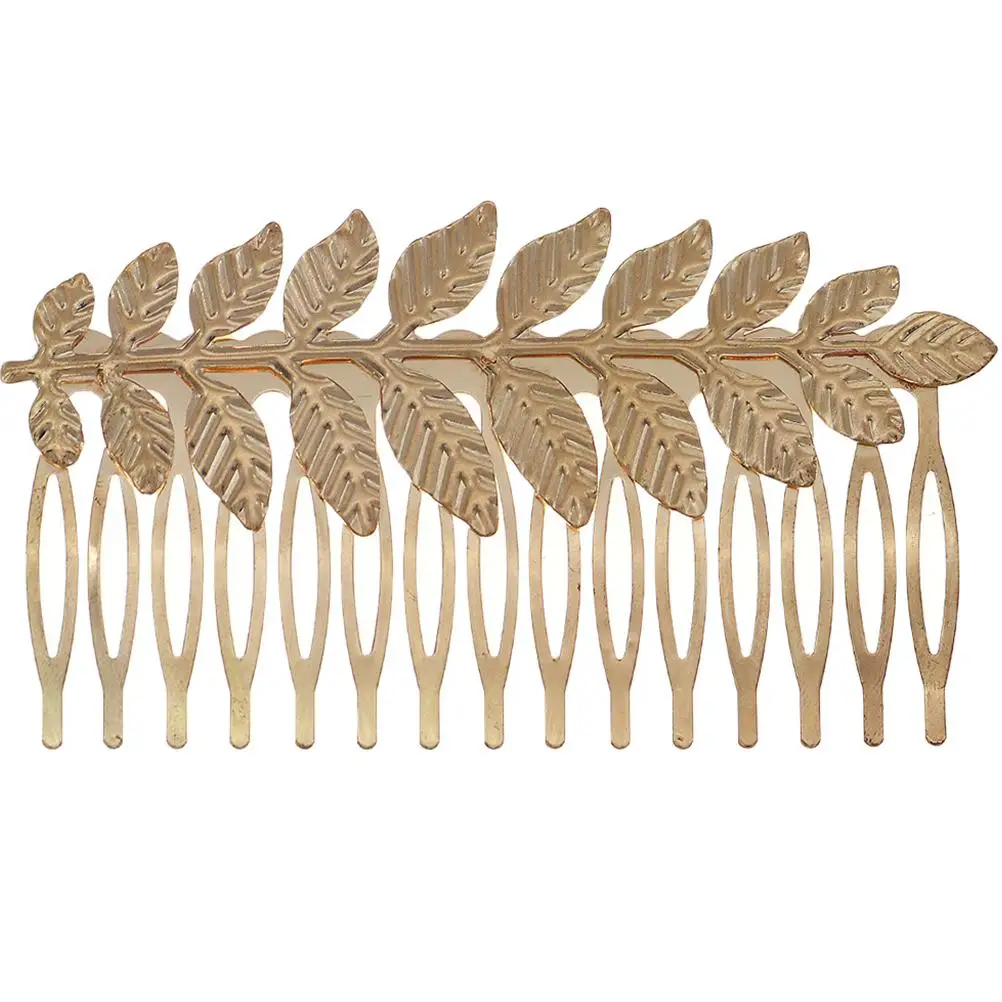 Leaf Hair Comb Wedding Accessories Durable Elegant Gold Hair Combs Bridal Insert Veil Decorative Bride Hairstyle
Leaf Hair Comb Wedding Accessories Durable Elegant Gold Hair Combs Bridal Insert Veil Decorative Bride Hairstyle
