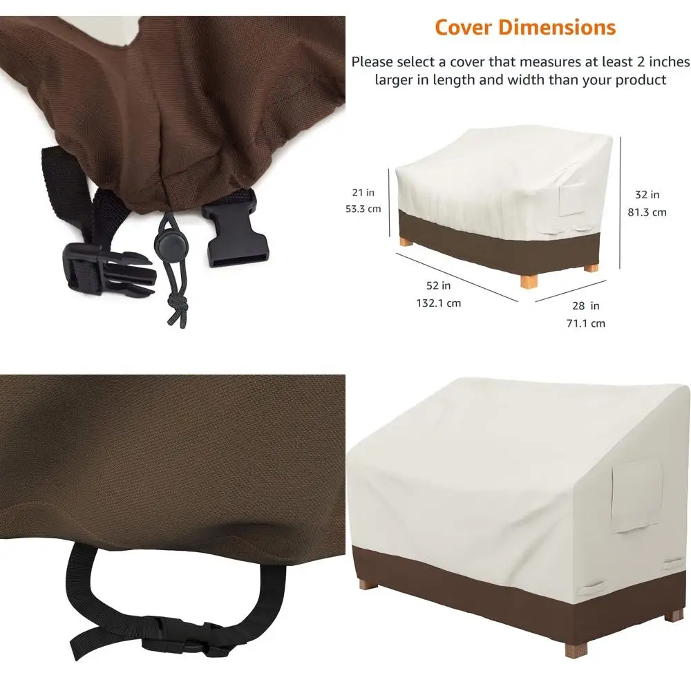Чехол для двухместного уличного дивана, чехол для садовой мебели, водонепроницаемый, с защитой от УФ-излучения, прочный, бежевый/коричневый
Чехол для двухместного уличного дивана, чехол для садовой мебели, водонепроницаемый, с защитой от УФ-излучения, прочный, бежевый/коричневый
