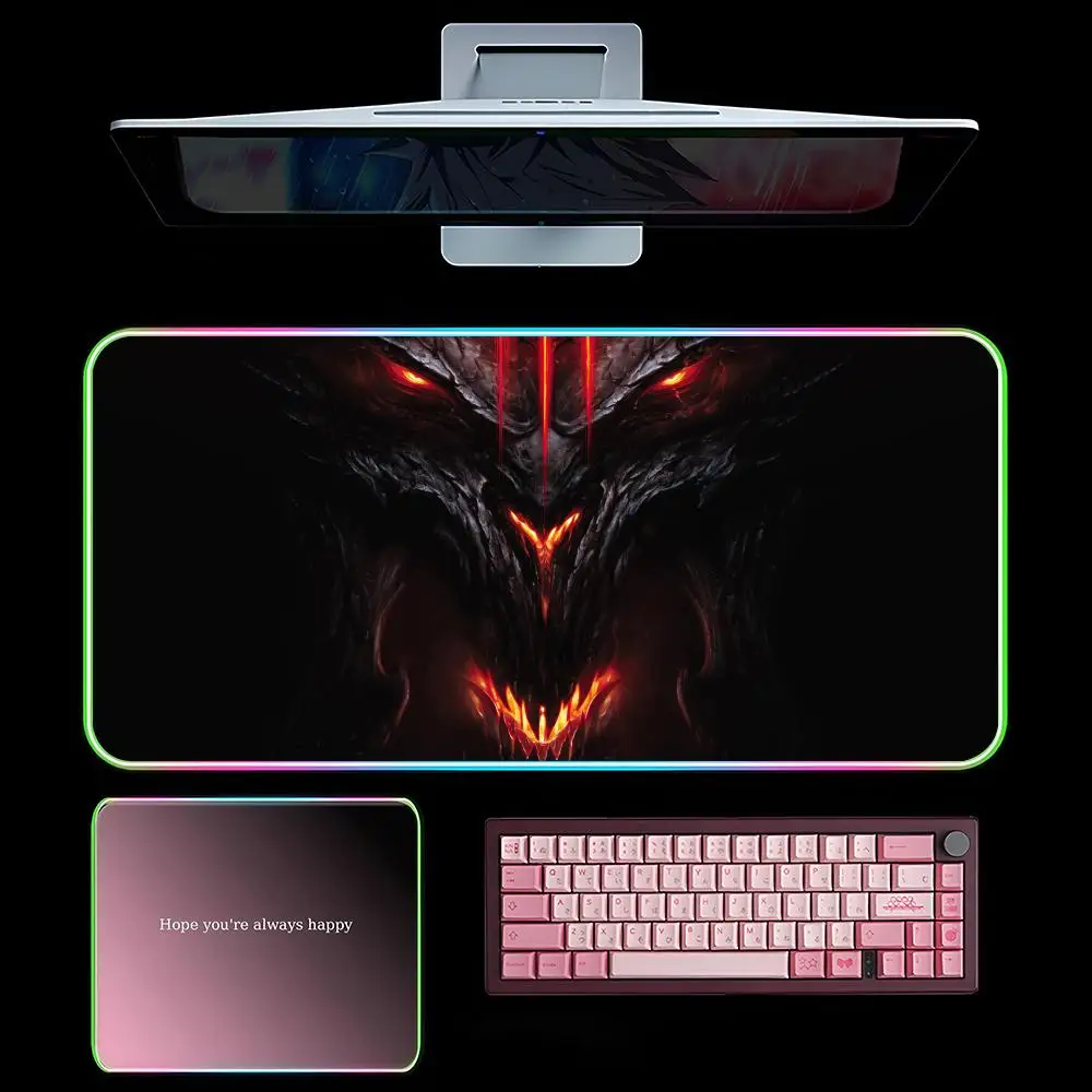 Коврик для мыши Diablo II Resurrected RGB игровой коврик для мыши светодиодный большой игровой коврик для мыши XXL коврик для клавиатуры светящийся настольный коврик с подсветкой
Коврик для мыши Diablo II Resurrected RGB игровой коврик для мыши светодиодный большой игровой коврик для мыши XXL коврик для клавиатуры светящийся настольный коврик с подсветкой