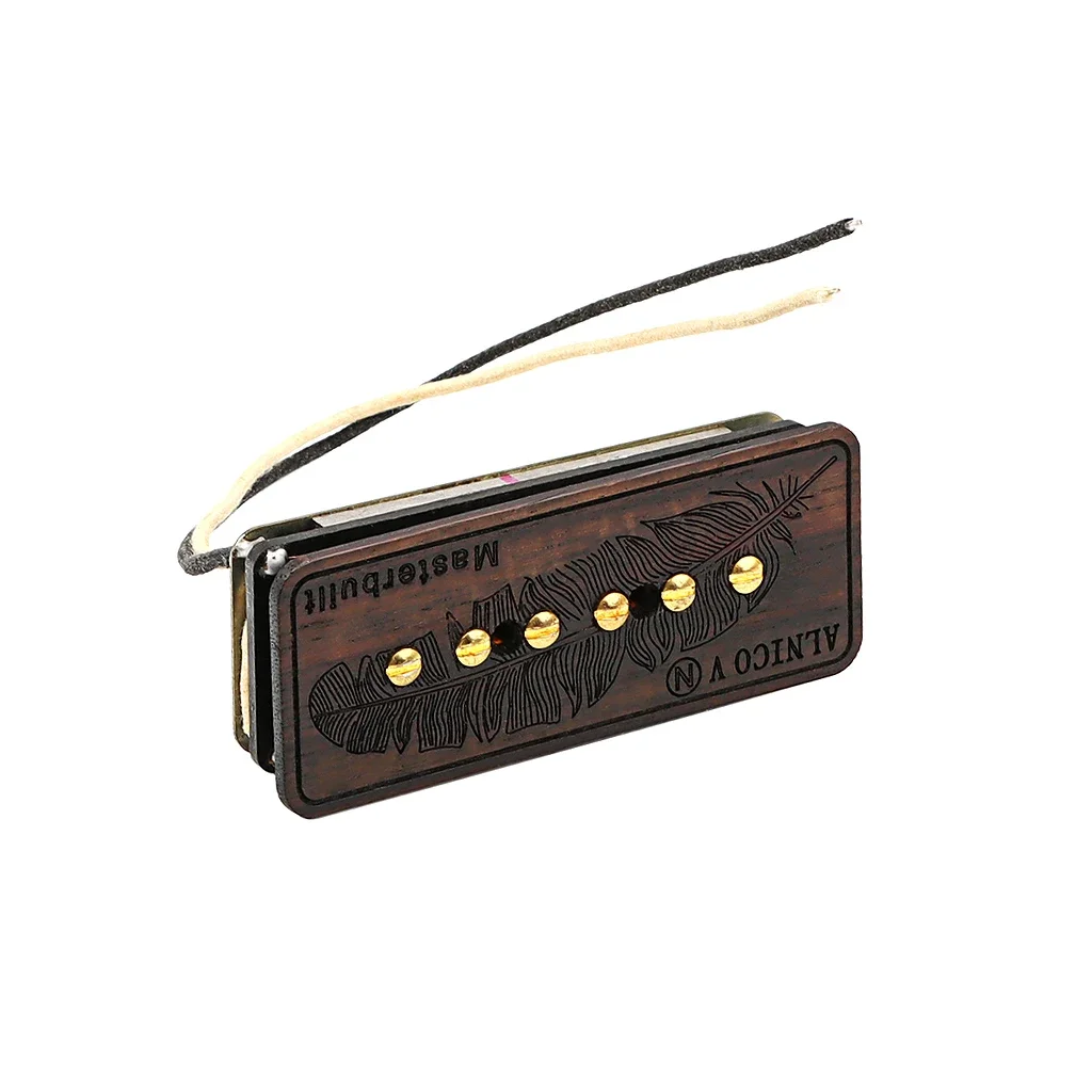 1pcs Feather Rosewood Electric Guitar Pickup Neck Pickup Alnico V Single Coil Pickup Guitar Parts& Accessories
1pcs Feather Rosewood Electric Guitar Pickup Neck Pickup Alnico V Single Coil Pickup Guitar Parts& Accessories