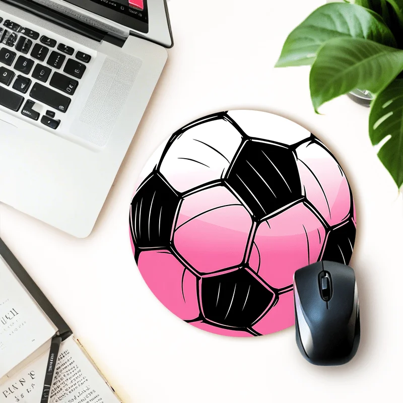 New Pink football Circle small mouse pad desk pad rubber anti-slip edge locking laptop office mat pc accessories gaming mats
New Pink football Circle small mouse pad desk pad rubber anti-slip edge locking laptop office mat pc accessories gaming mats