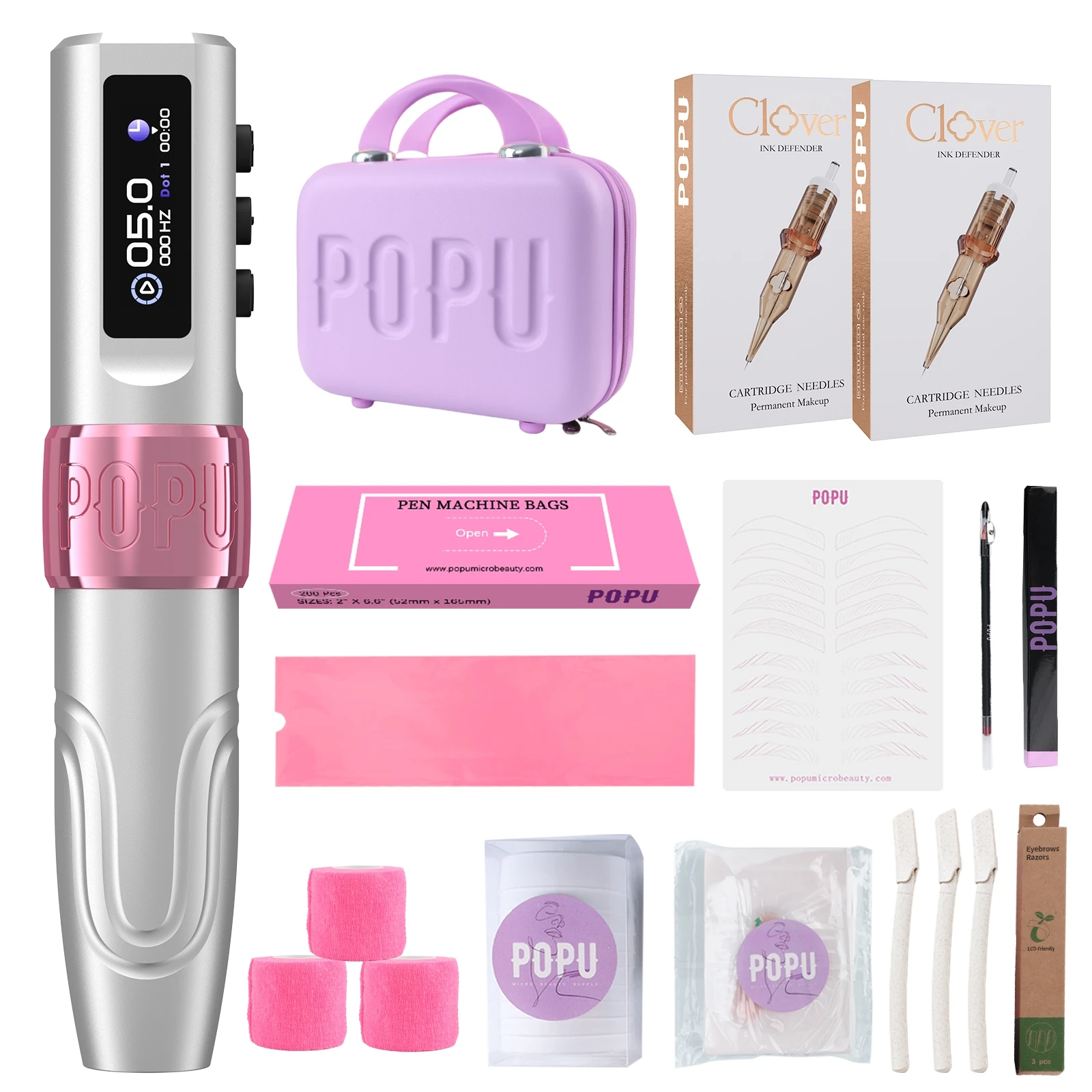 Усовершенствованный дорожный футляр POPU MINI DIVA, комплект тату-машинки для перманентного макияжа с ходом 3,5 мм для PMU и SMP, цифровой OLED-дисплей, мощность
Усовершенствованный дорожный футляр POPU MINI DIVA, комплект тату-машинки для перманентного макияжа с ходом 3,5 мм для PMU и SMP, цифровой OLED-дисплей, мощность