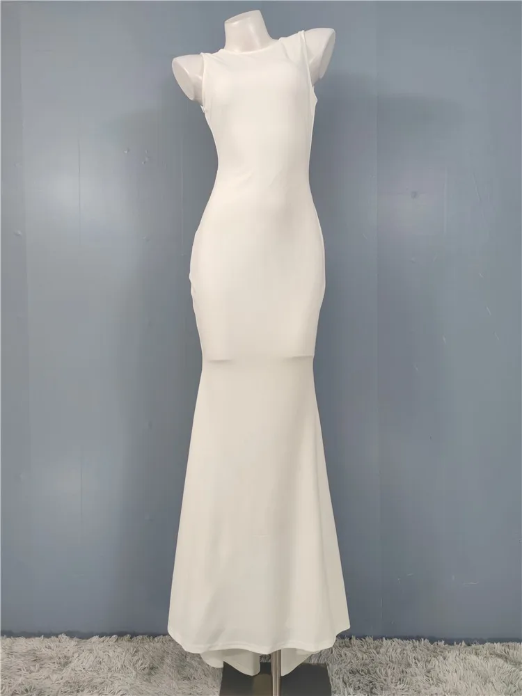 Ele White Evening Gown Women's New Sle High-End Luxury Fi Tail Long Dr Princ Sle High Waist Zipper Bal
Ele White Evening Gown Women's New Sle High-End Luxury Fi Tail Long Dr Princ Sle High Waist Zipper Bal