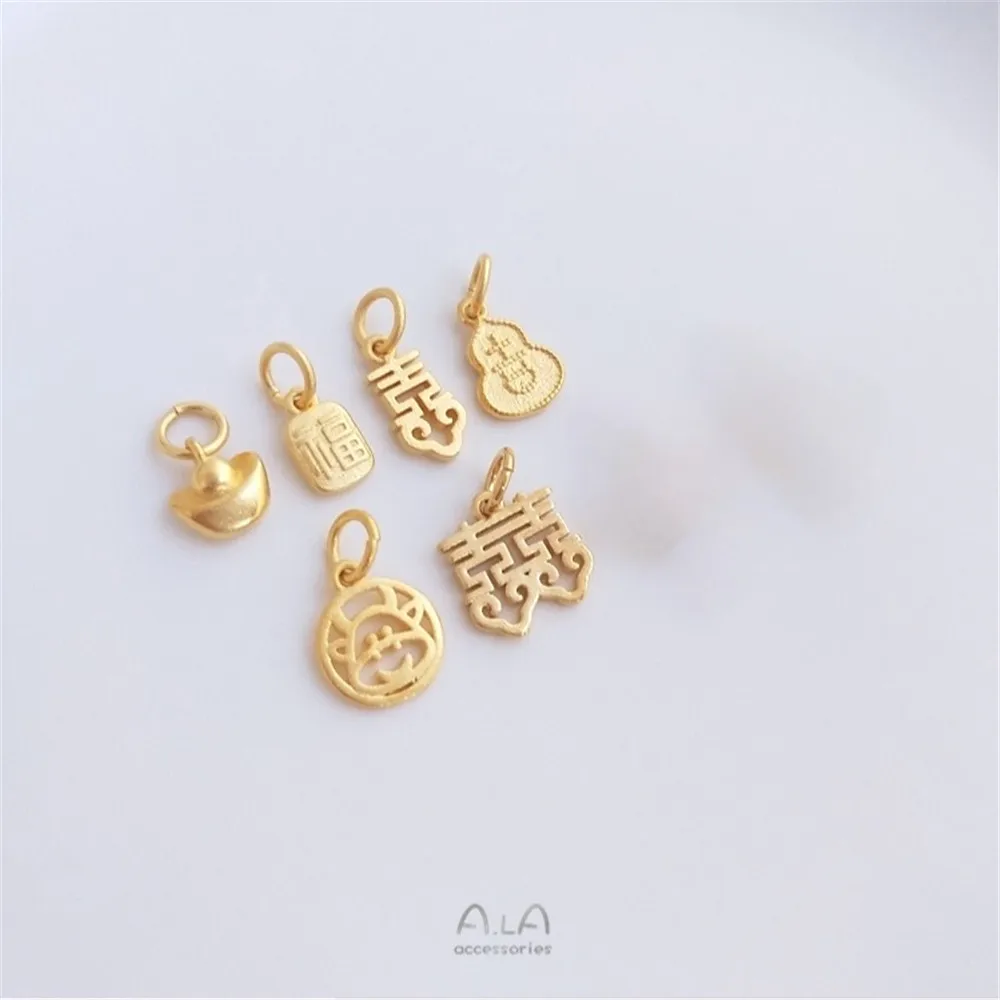 Vietnamese Sand Gold Xiaofu Brand Happy Character Double Ingot Pendant Double Hanging Fulu Pendant Diy Handmade Pendant
Vietnamese Sand Gold Xiaofu Brand Happy Character Double Ingot Pendant Double Hanging Fulu Pendant Diy Handmade Pendant