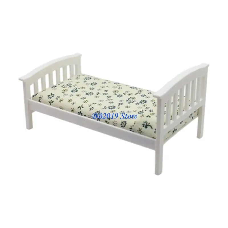 Q0KB 1/12 Miniature Single Bed Cottagecore Bedding Doll House Furniture Scene Display
Q0KB 1/12 Miniature Single Bed Cottagecore Bedding Doll House Furniture Scene Display