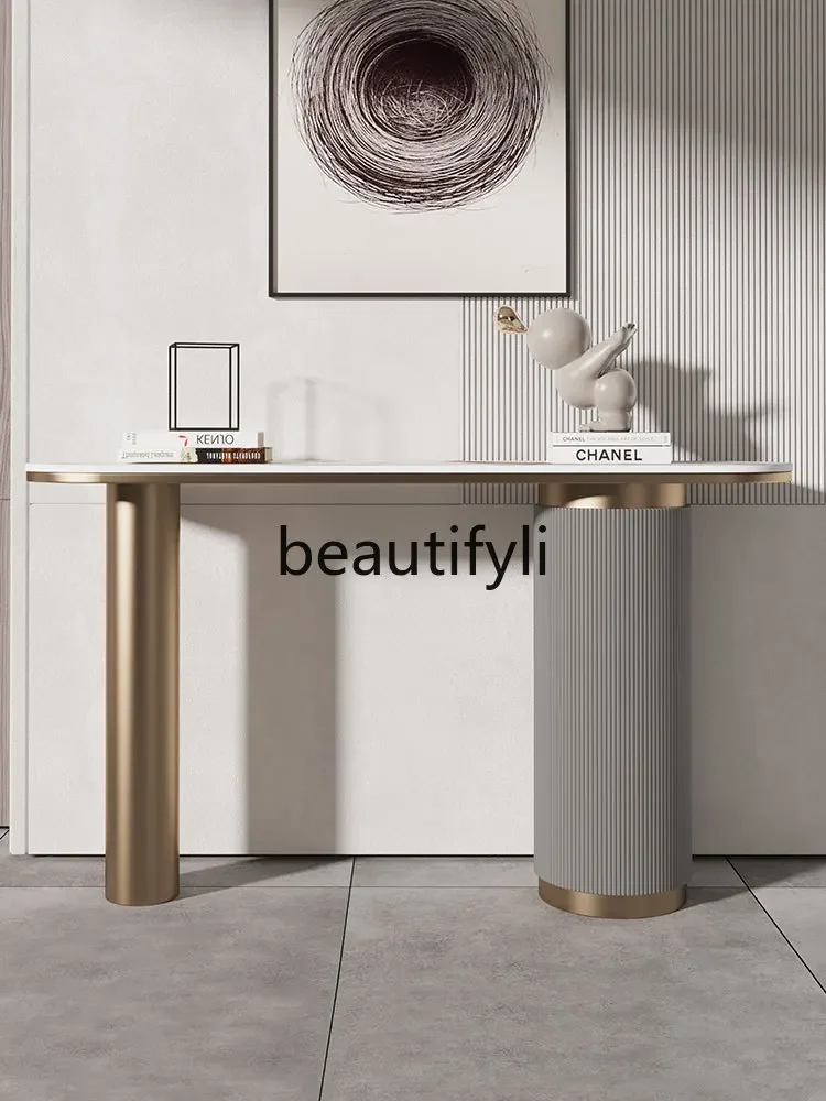 Entrance cabinet light luxury stainless steel modern simple living room entry cabinet against the wall foyer end view table4593
Entrance cabinet light luxury stainless steel modern simple living room entry cabinet against the wall foyer end view table4593