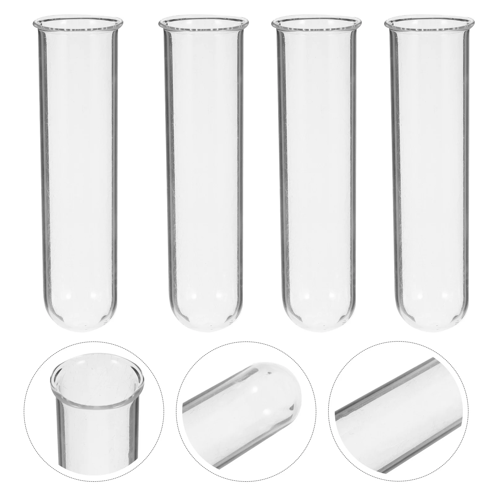 4Pcs Glass Hydroponic Test Tube Planter Vase Transparent Bottle for Plant Propagation Flower Display and Desk Use
4Pcs Glass Hydroponic Test Tube Planter Vase Transparent Bottle for Plant Propagation Flower Display and Desk Use