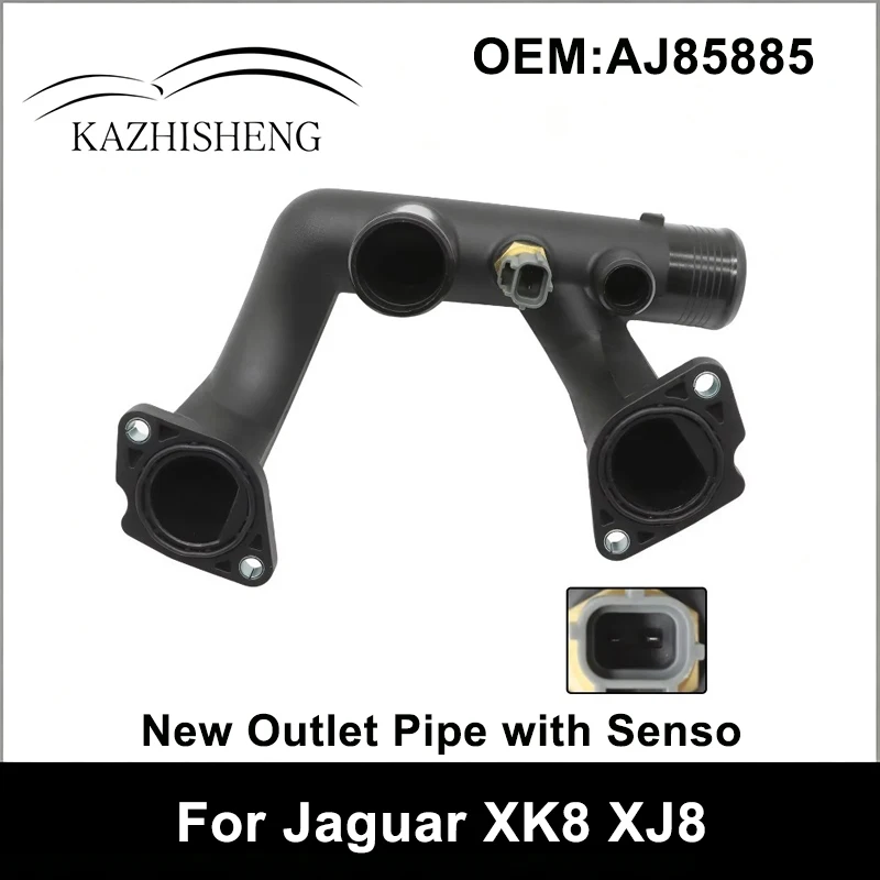 AJ85885 Brand New Outlet Pipe with Sensor Thermostat Housing Outlet Pipe for Jaguar XK8 XJ8
AJ85885 Brand New Outlet Pipe with Sensor Thermostat Housing Outlet Pipe for Jaguar XK8 XJ8