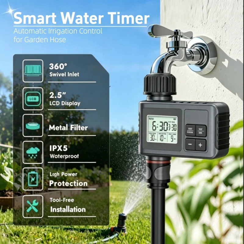 Smart Automatic Watering Timer Outdoor Garden Drip Irrigation Controller WiFi Remote Control For Potted Plants Balcony Yard Auto
Smart Automatic Watering Timer Outdoor Garden Drip Irrigation Controller WiFi Remote Control For Potted Plants Balcony Yard Auto