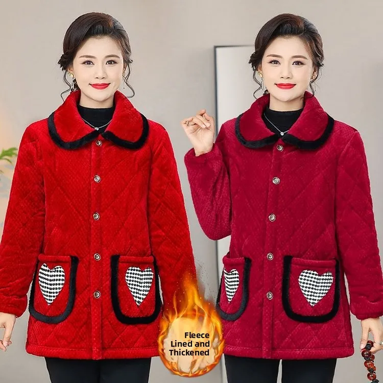 Модная утепленная хлопковая куртка с флисовой подкладкой и воротником, зимнее пальто для женщин среднего и старшего возраста, стильная одежда для мам
Модная утепленная хлопковая куртка с флисовой подкладкой и воротником, зимнее пальто для женщин среднего и старшего возраста, стильная одежда для мам