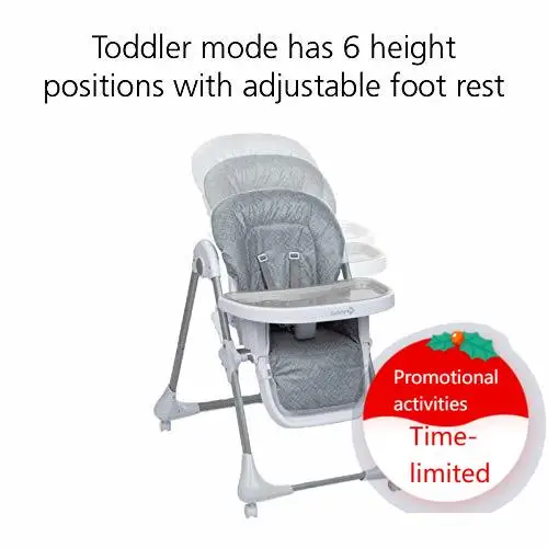 Safety 1st High Chairs for Babies and Toddlers, 3-In-1 Grow and Go with Tray and Adjustable Seat, Birchbark
Safety 1st High Chairs for Babies and Toddlers, 3-In-1 Grow and Go with Tray and Adjustable Seat, Birchbark