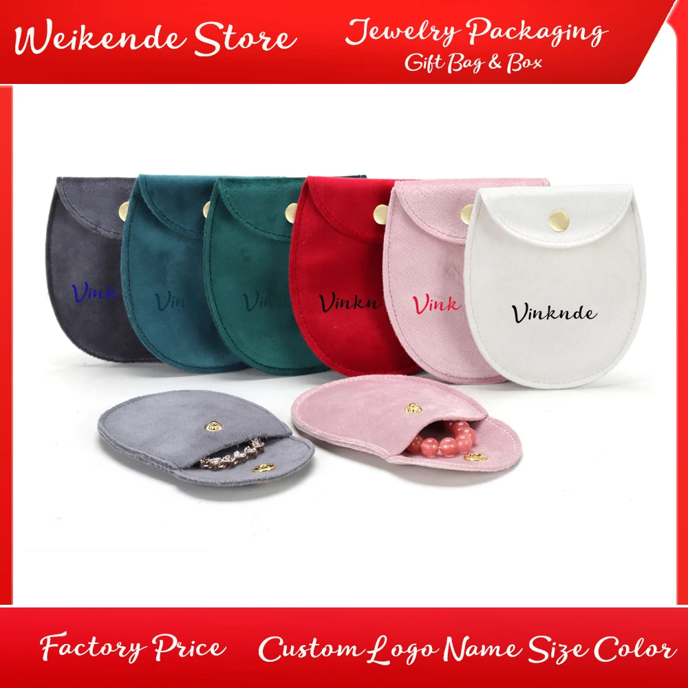 DIY Customized Logo Snap Bag Soft Velvet Jewelry Organizer Pouch for Ring Earring Necklace Wedding Travel Accessories Dust Sack
DIY Customized Logo Snap Bag Soft Velvet Jewelry Organizer Pouch for Ring Earring Necklace Wedding Travel Accessories Dust Sack