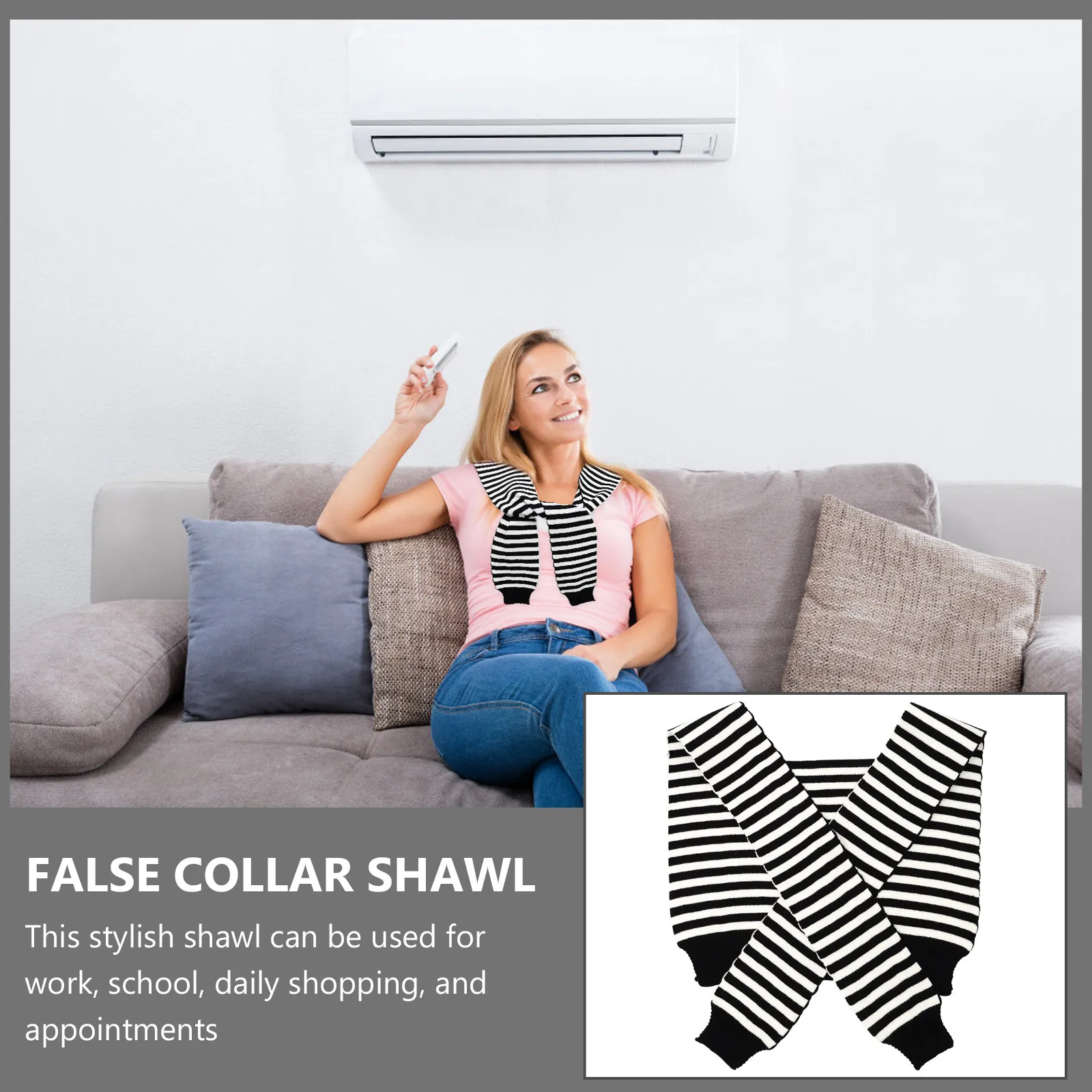1Pcs Air Conditioner Shawl False Collar Shoulder Fashion Wrap for Women Stylish Comfortable Casual Daily Work School Gift
1Pcs Air Conditioner Shawl False Collar Shoulder Fashion Wrap for Women Stylish Comfortable Casual Daily Work School Gift