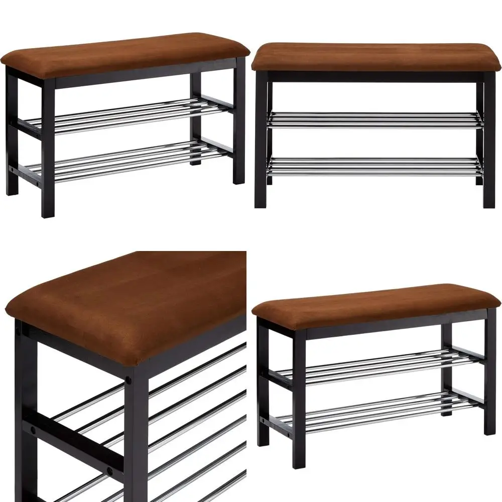 Compact Microfiber Shoe Rack Organizer & Hallway Storage Bench
Compact Microfiber Shoe Rack Organizer & Hallway Storage Bench