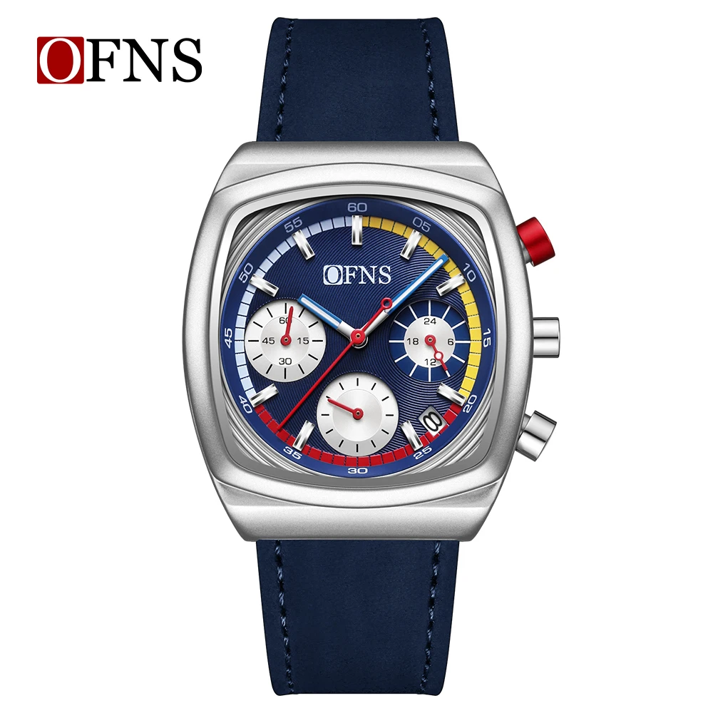OFNS 1635 New Fashion Men's Business Leisure Quartz Watch Waterproof Date Stopwatch Leather square Watches for Man reloj hombre
OFNS 1635 New Fashion Men's Business Leisure Quartz Watch Waterproof Date Stopwatch Leather square Watches for Man reloj hombre