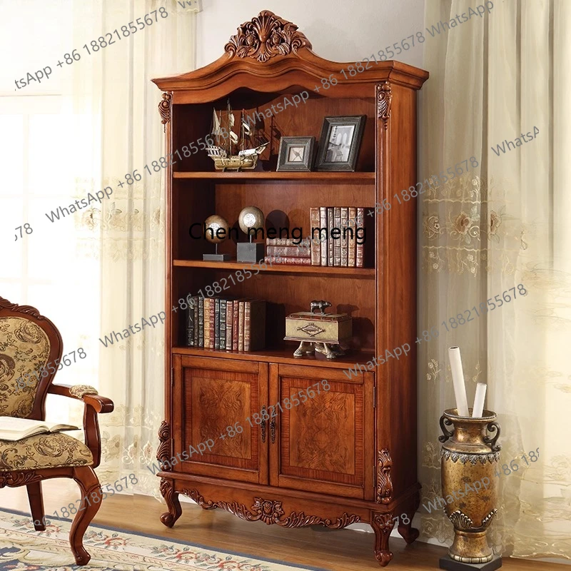 Solid wood bookcase, American bookcase, European style office bedroom, retro home study floor
Solid wood bookcase, American bookcase, European style office bedroom, retro home study floor