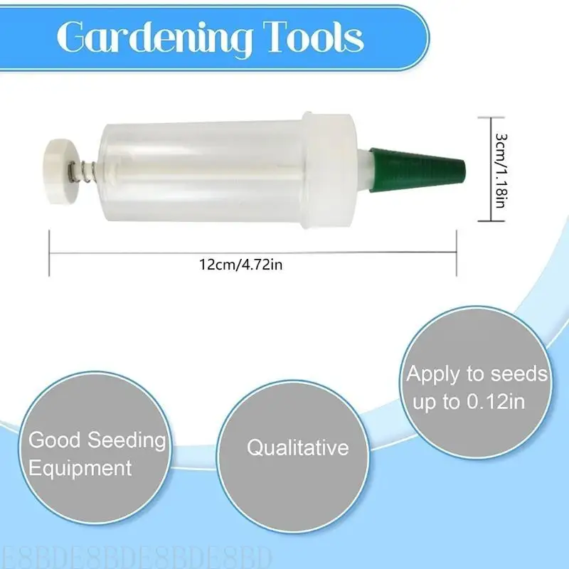 E8BD Handheld Mini Seed Dispenser Version for Small Seed Gardening Tool with Multifunctional Seed Dibber
E8BD Handheld Mini Seed Dispenser Version for Small Seed Gardening Tool with Multifunctional Seed Dibber
