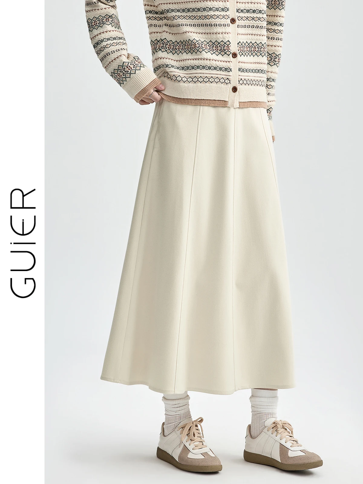 Женская повседневная универсальная юбка миди Guier с высокой талией, А-силуэта, с эффектом похудения, в стиле пэчворк, осенняя новинка
Женская повседневная универсальная юбка миди Guier с высокой талией, А-силуэта, с эффектом похудения, в стиле пэчворк, осенняя новинка