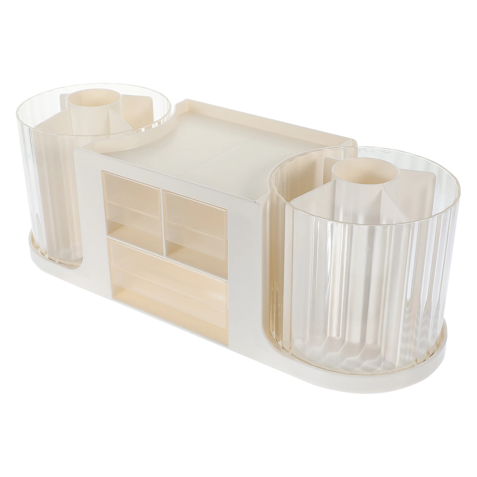 1pc Double Rotating Pen Holder 2-Tier Desktop Organizer Box For Stationery Files Cosmetics Drawer Office Supplies Storage
1pc Double Rotating Pen Holder 2-Tier Desktop Organizer Box For Stationery Files Cosmetics Drawer Office Supplies Storage