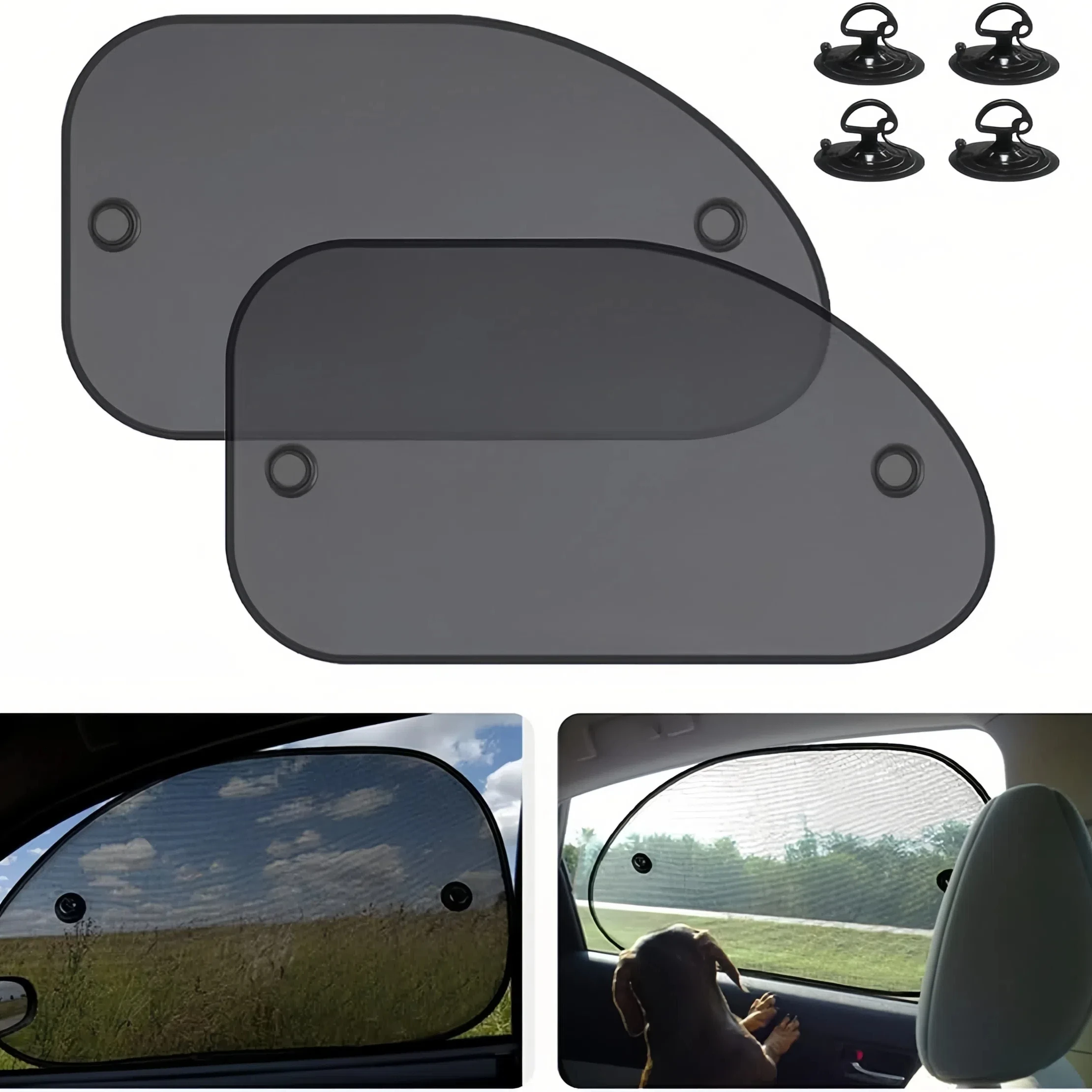 GISAE 2Pack Car Sun Shade UV Protection Car Curtain Car Window Sunshade Rear Window Mesh Sun Visor Summer Protection Window Film
GISAE 2Pack Car Sun Shade UV Protection Car Curtain Car Window Sunshade Rear Window Mesh Sun Visor Summer Protection Window Film