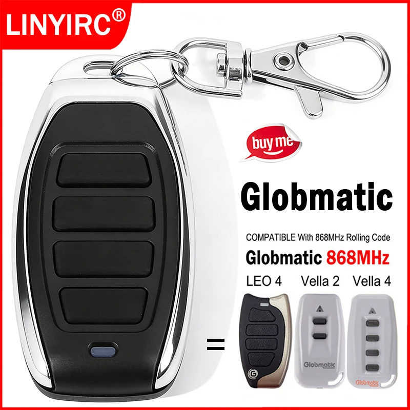 New Globmatic Vella 2 4 Vella2 Vella4 LEO 4 Garage Door Remote Control 868MHz GLOBMATIC Electric Gate Remote Control Controller
New Globmatic Vella 2 4 Vella2 Vella4 LEO 4 Garage Door Remote Control 868MHz GLOBMATIC Electric Gate Remote Control Controller