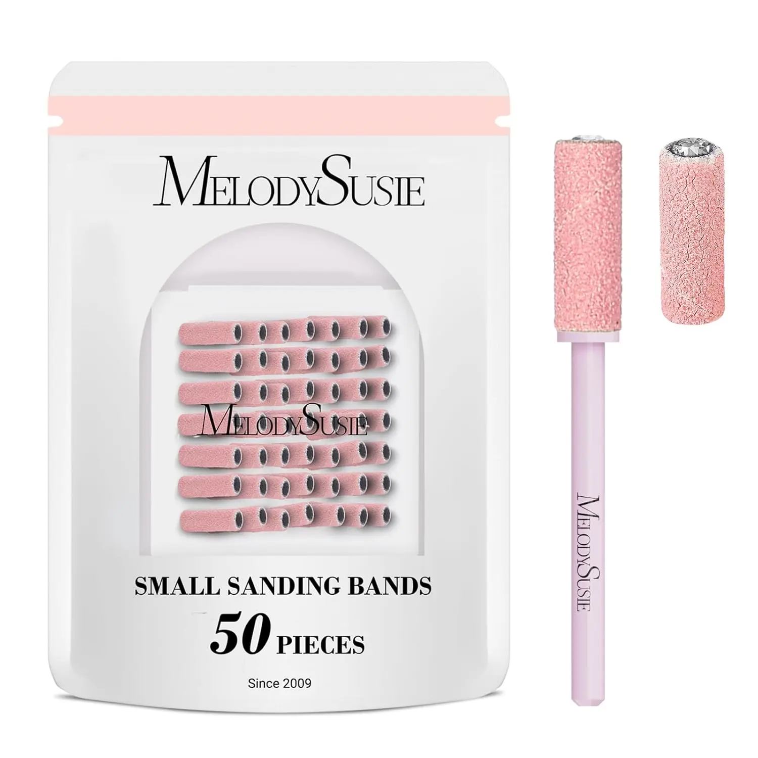 50 Pcs Nail Drill Bits with 3.1mm Mandrel, 180 Fine Grit Sanding Bands for Acrylic Gel Manicures Pedicure
50 Pcs Nail Drill Bits with 3.1mm Mandrel, 180 Fine Grit Sanding Bands for Acrylic Gel Manicures Pedicure