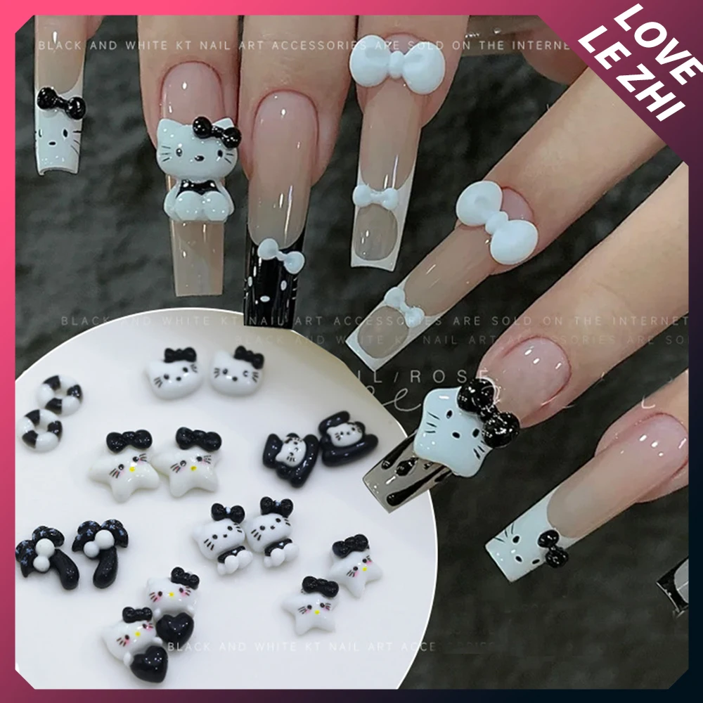 20Pcs Sanrioed Hawaii Black Hello Kitty Nail Accessories Cartoon Five-Pointed Star Nail Art Decoration Diy Resin Nail Charms
20Pcs Sanrioed Hawaii Black Hello Kitty Nail Accessories Cartoon Five-Pointed Star Nail Art Decoration Diy Resin Nail Charms