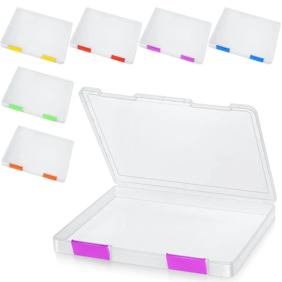 6 Pcs Clear Paper Storage Box A4 Plastic File Box Document Paper Organizer Storage Board Game Project Cases Containers with Buck
6 Pcs Clear Paper Storage Box A4 Plastic File Box Document Paper Organizer Storage Board Game Project Cases Containers with Buck