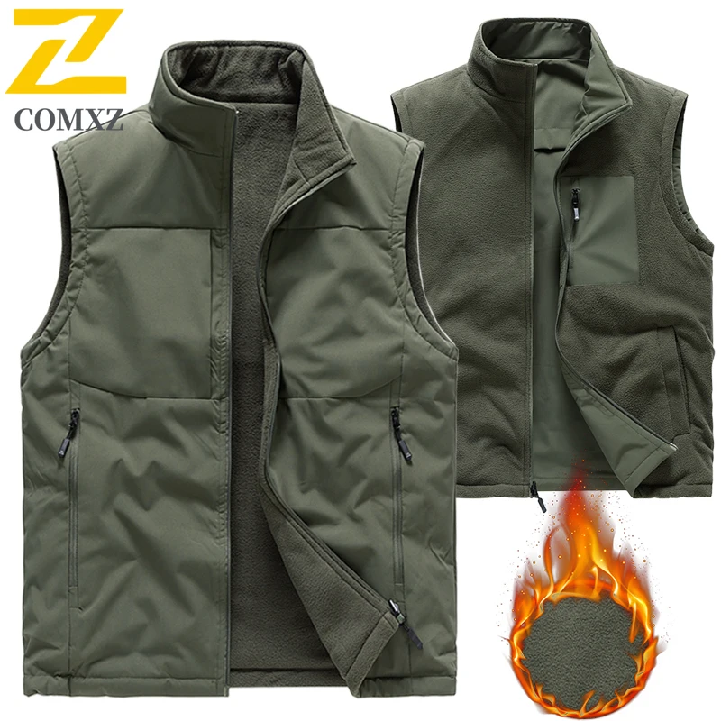 2025 New Double-sided Vests Jacket Men's Autumn Thick Very Cold Fleece Sleeveless Vest Outdoor Camping Fishing Windproof Coat
2025 New Double-sided Vests Jacket Men's Autumn Thick Very Cold Fleece Sleeveless Vest Outdoor Camping Fishing Windproof Coat