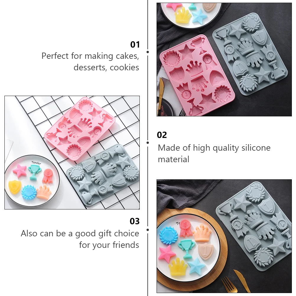 2Pcs Silicone Crown Mold DIY Cake Decoration Chocolate Sugarcraft Fondant Candy Baking Supplies Crown Silicone Mould
2Pcs Silicone Crown Mold DIY Cake Decoration Chocolate Sugarcraft Fondant Candy Baking Supplies Crown Silicone Mould
