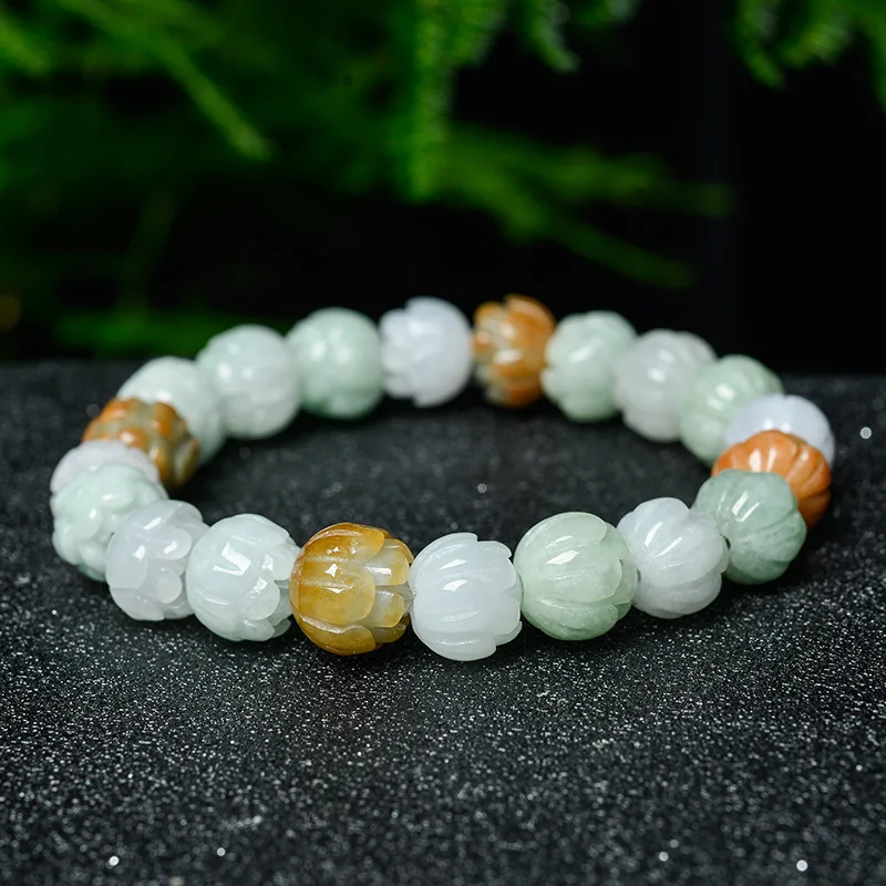 Jadeite Burmese Jade Bud Bracelet Men, Fashionable and Versatile
Jadeite Burmese Jade Bud Bracelet Men, Fashionable and Versatile