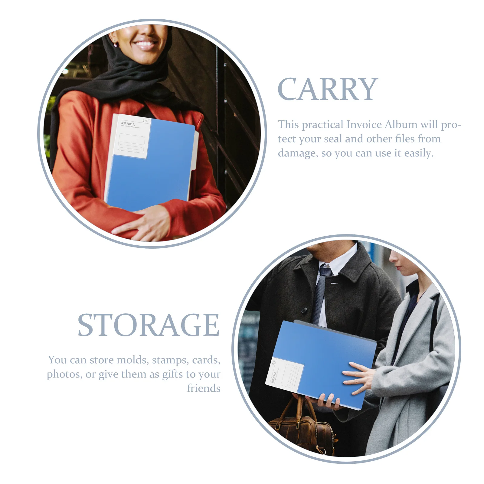 Multi-Function Invoice Album Office Folder Portable Plastic File Storage Organizer Thick Bill Album For Photos Documents 
Multi-Function Invoice Album Office Folder Portable Plastic File Storage Organizer Thick Bill Album For Photos Documents