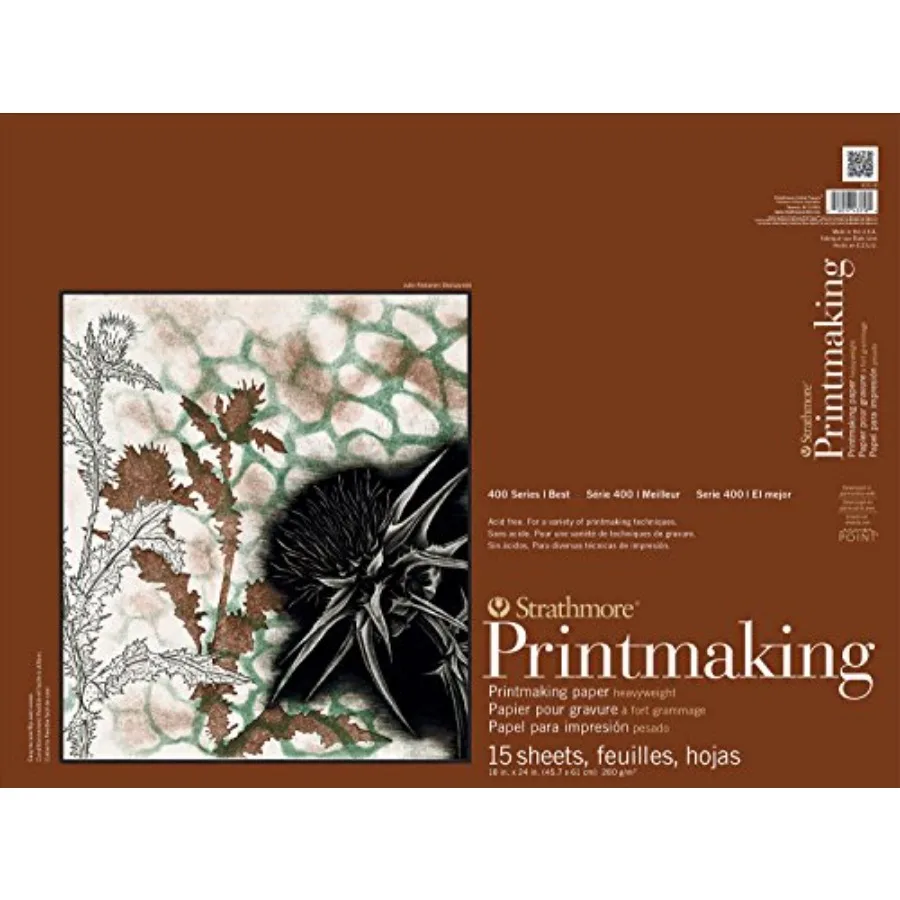 Paper 400 Series Printmaking Pad Heavyweight 18"x24" White 15 Sheets
Paper 400 Series Printmaking Pad Heavyweight 18"x24" White 15 Sheets