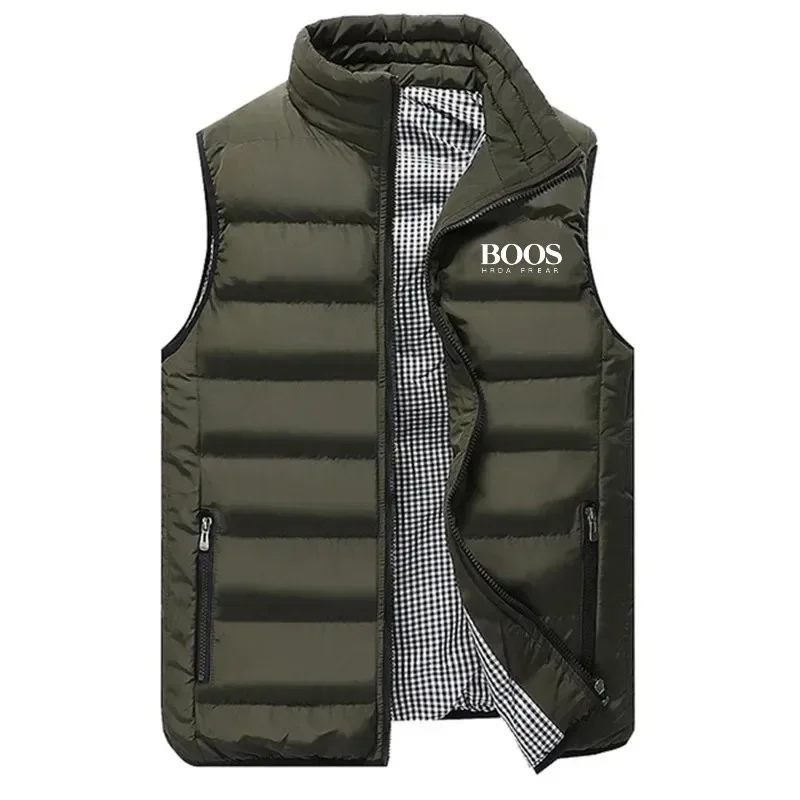 High Quality Coats Vest Jacket Men's Fall and Winter Casual Comfortable Sleeveless Solid Color Thickened Cotton Jacket
High Quality Coats Vest Jacket Men's Fall and Winter Casual Comfortable Sleeveless Solid Color Thickened Cotton Jacket